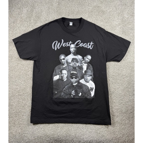 Suna Platinum Other - West Coast Rap Hip Hop Graphic Tee Shirt Suna Platinum Men's XL Black 2Pac Snoop